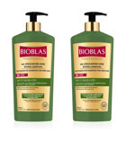 Bioblas Onarıcı Düz Saçlar İçin Sülfatsız Keratin Parabensiz Kremsiz Şampuan Unisex Şampuanı 2x1000 ml