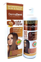 Dermaderm Laboratories Saç Dökülmesine Karşı Düz Saçlar İçin Argan Yağlı Kremsiz Şampuan Unisex Şampuanı 250 ml