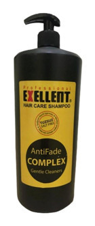 Exellent Antifade Complex Onarıcı Düz Saçlar İçin Tuzsuz Kremsiz Şampuan Unisex Şampuanı 1000 ml