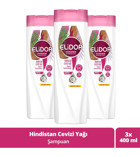 Elidor Doğanın Enerjisi Onarıcı Düz Saçlar İçin Hindistan Cevizli Kremsiz Şampuan Unisex Şampuanı 3x400 ml