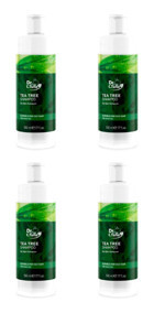 Farmasi Dr. C. Tuna Onarıcı Düz Saçlar İçin Çay Ağacı Kremsiz Şampuan Unisex Şampuanı 4x500 ml
