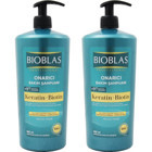 Bioblas Onarıcı İnce Telli Düz Saçlar İçin Sülfatsız Keratin Parabensiz Kremsiz Şampuan Unisex Şampuanı 2x900 ml