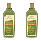 Dalan Dolive Onarıcı Düz Saçlar İçin Zeytinyağlı Kremsiz Şampuan Unisex Şampuanı 400 ml