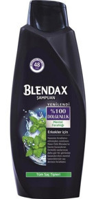 Blendax Onarıcı Düz Saçlar İçin Mentollü Kremsiz Şampuan Unisex Şampuanı 6x500 ml