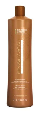 Brasil Cacau Professional Anti Residue Arındırıcı Arındırıcı Düz Saçlar İçin Kremsiz Şampuan Unisex Şampuanı 1000 ml