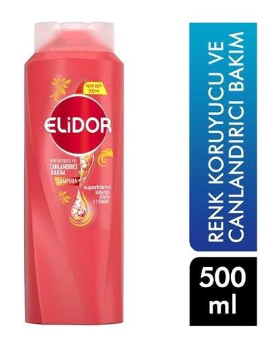 Elidor Superblend Onarıcı Düz Saçlar İçin Kremsiz Şampuan Şampuanı 500 ml
