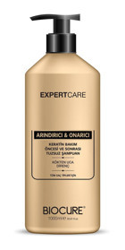 Biocure Expert Care Onarıcı Arındırıcı Düz Saçlar İçin Tuzsuz Sülfatsız Parabensiz Kremsiz Şampuan Unisex Şampuanı 1000 ml