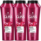 Gliss Color Protect Onarıcı Düz Saçlar İçin Kremsiz Şampuan Unisex Şampuanı 3x500 ml