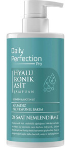 Daily Perfection Pro 24 Saat Onarıcı Düz Saçlar İçin Kremsiz Şampuan Unisex Şampuanı 450 ml
