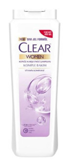 Clear Komple Bakım Onarıcı Düz Saçlar İçin Kremsiz Şampuan Unisex Şampuanı 6x485 ml