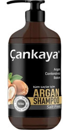 Çankaya Onarıcı Düz Saçlar İçin Tuzsuz Argan Yağlı Kremsiz Şampuan Unisex Şampuanı 1000 ml