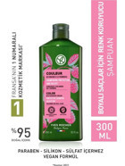 Yves Rocher Couleur Boyalı Düz Saçlar İçin Sülfatsız Parabensiz Kremsiz Şampuan Unisex Şampuanı 300 ml