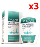 Evocapil Doğal Procapil Saç Dökülmesine Karşı Düz Saçlar İçin Kremsiz Şampuan Unisex Şampuanı 3x300 ml