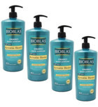 Bioblas Onarıcı İnce Telli Düz Saçlar İçin Sülfatsız Keratin Parabensiz Kremsiz Şampuan Unisex Şampuanı 4x900 ml