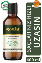 Agarta Saç Büyümesini Hızlandırır Onarıcı Arındırıcı Düz Saçlar İçin Tuzsuz Sülfatsız Keratin At Kuyruğu Parabensiz Kremsiz Şampuan Unisex Şampuanı 3x400 ml