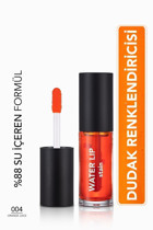 Flormar Water Lip Stain - 004 Orange Juice Turuncu Kalıcı Pastel Hayır Fırçalı - Lipstick Ruj