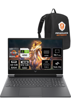 HP Victus 16 9Z794EA Harici GeForce RTX 4050 AMD Ryzen 7 8845HS 40 GB DDR5 512 GB SSD 16.1 inç FHD Freedos Gaming Laptop PER4 ÇANTA