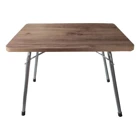 Ege Modüler 60x45 cm Dikdörtgen Ahşap Katlanır Kamp Masası Kahverengi