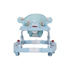 Sunny Baby 9228 Kiddy 8 Tekerlekli 3 Kademeli Oyuncaklı Müzikli Örümcek Yürüteç Turkuaz