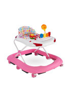 Baby Hope 218 Tobby Puantiyeli 6 Tekerlekli Oyuncaklı Müzikli Örümcek Yürüteç Pembe