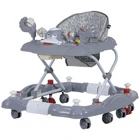 Sunny Baby 9228 Kiddy 8 Tekerlekli 3 Kademeli Oyuncaklı Müzikli Örümcek Yürüteç Gri