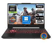 Asus TUF Gaming A15 FA507NV-LP103A10 Harici GeForce RTX 4060 AMD Ryzen 5 7535HS 32 GB DDR5 512 GB SSD 15.6 inç FHD Windows 11 Pro Gaming Laptop CNT011 Çanta