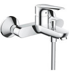 Hansgrohe 71415000 Pirinç Çiftli Aç Kapa Yarı Ankastre Kare Banyo Bataryası Krom