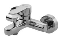 Newarc 971511 Domino Pirinç Çiftli Aç Kapa Yarı Ankastre Kare Banyo Bataryası Krom
