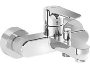 Artema A42725 Pirinç Çiftli Aç Kapa Solo Kare Banyo Bataryası Krom