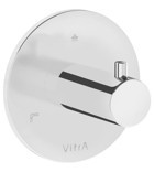 Vitra A42624 Pirinç Çiftli Aç Kapa Ankastre Kare Banyo Bataryası Krom