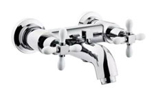 Artema A41666 Pirinç Çiftli Aç Kapa Solo Kare Banyo Bataryası Krom