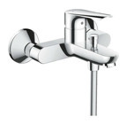 Hansgrohe Logis E Pirinç Çiftli Aç Kapa Yarı Ankastre Kare Banyo Bataryası Krom
