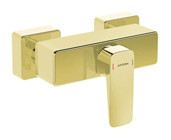 Artema A4276123 Pirinç Çiftli Aç Kapa Ankastre Kare Banyo Bataryası Altın