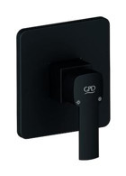 Gpd MAD160-S Pirinç Tekli Aç Kapa Yarı Ankastre Kare Banyo Bataryası Siyah