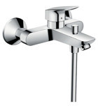 Hansgrohe Pirinç Çiftli Aç Kapa Yarı Ankastre Kare Banyo Bataryası Krom