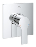 Grohe 19317001 Krom Kaplama Tekli Aç Kapa Yarı Ankastre Kare Banyo Bataryası Krom