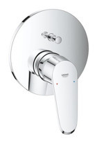 Grohe Eurodisc Cosmopolitan Krom Kaplama Tekli Aç Kapa Yarı Ankastre Kare Banyo Bataryası Krom