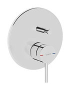 Vitra A42620 Pirinç Çiftli Aç Kapa Ankastre Kare Banyo Bataryası Krom
