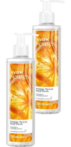 Avon Senses Twist Portakal-Yasemin Nemlendiricili Organik 2'li 250 ml Sıvı Sabun