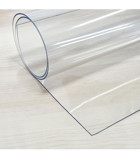 Dia Kaymaz PVC 90x80 cm Dikdörtgen Masa Örtüsü Şeffaf
