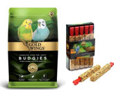 Gold Wings Premium Kabuklu Meyveli Vitaminli Yetişkin Muhabbet Kuşu Krakeri 1 kg