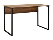 Adore Mobilya Connect 75x60x120 cm Yonga Levha Gövdeli Metal Ayaklı Ceviz-Siyah Çalışma Masası