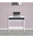Adore Mobilya Vera 75x45x80 cm Yonga Levha Gövdeli Suntalam Ayaklı Beyaz Çalışma Masası