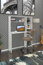 Kenzlife Dolaplı 140x20x100 cm Suntalam Gövdeli Beyaz Çalışma Masası