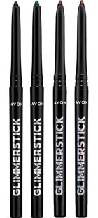 Avon Glimmerstick Asansörlü Parlak Simli Akmayan Çok Renkli Göz Kalemi Kahverengi-Siyah-Yeşil