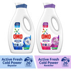 Omo Active Renkliler ve Beyazlar İçin 52 Yıkama Sıvı Deterjan 1.69 lt