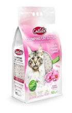 Catlife Bebek Pudrası Kokulu Topaklanan İnce Taneli Bentonit Kedi Kumu 10 lt