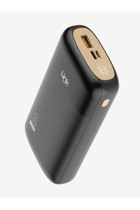 Linktech Premium 20000 mAh Dijital Göstergeli USB Type C Çoklu Bağlantı Kablolu Powerbank Siyah