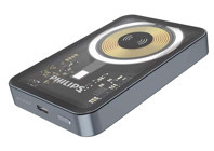 Philips DLP9779TB/00 10000 mAh Hızlı Şarj Mıknatıslı Dijital Göstergeli USB Type C Kablosuz Powerbank Siyah