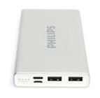 Philips Dlp1510cb 10000 mAh Hızlı Şarj Dijital Göstergeli USB Type C Çoklu Bağlantı Kablosuz Powerbank Siyah
